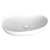 Pebble Large Above Counter Basin, Gloss White fienza