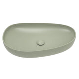 Pebble Large Above Counter Basin, Matte Olive fienza