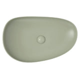 Pebble Large Above Counter Basin, Matte Olive fienza