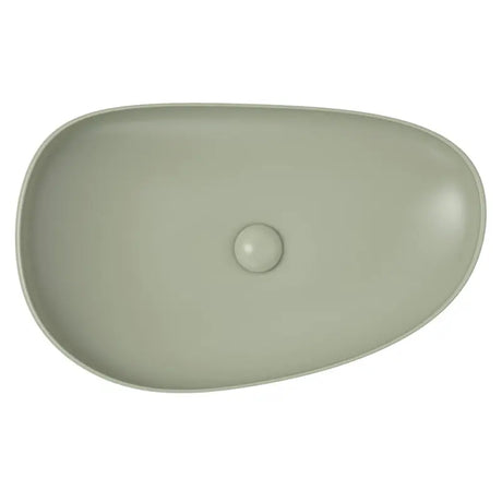 Pebble Large Above Counter Basin, Matte Olive fienza