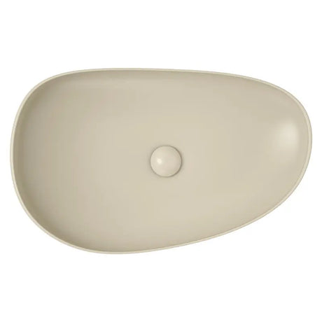 Pebble Large Above Counter Basin, Matte Khaki fienza