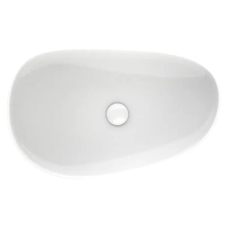 Pebble Large Above Counter Basin, Gloss White fienza