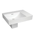 Tono Care Wall Basin with Integral Shroud, Left Bowl fienza