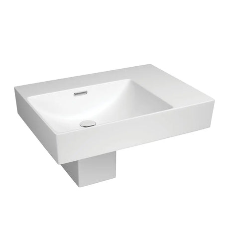 Tono Care Wall Basin with Integral Shroud, Left Bowl fienza