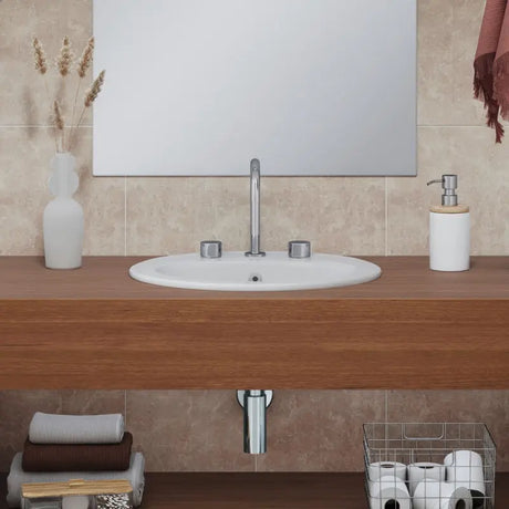 Lacy Fully-Inset Basin, 3 Tap Holes fienza
