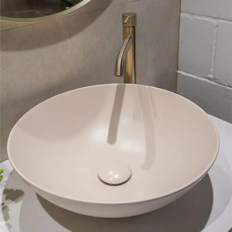 Aluca Above Counter Basin, Matte Khaki fienza