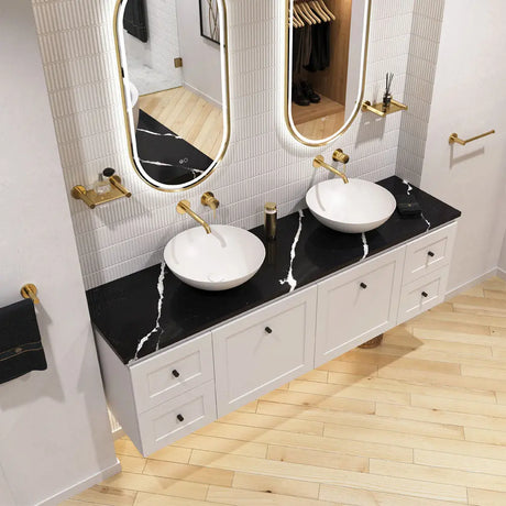 Aluca Above Counter Basin, Matte White fienza