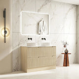 Fluted Rhea 1200mm Freestanding Cabinet - Natural Oak mercioaustralia
