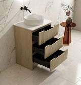 Fluted Rhea 600mm Freestanding Cabinet - Natural Oak mercioaustralia