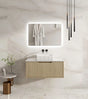 Fluted Rhea 900mm Wall-Hung Cabinet - Natural Oak mercioaustralia