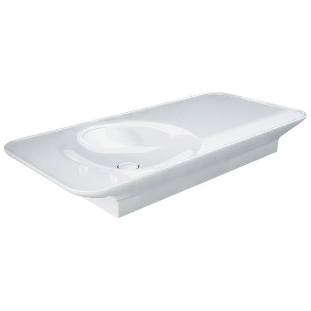 RAK Valet Left-Hand Wall Hung Basin, Alpine Gloss White fienza