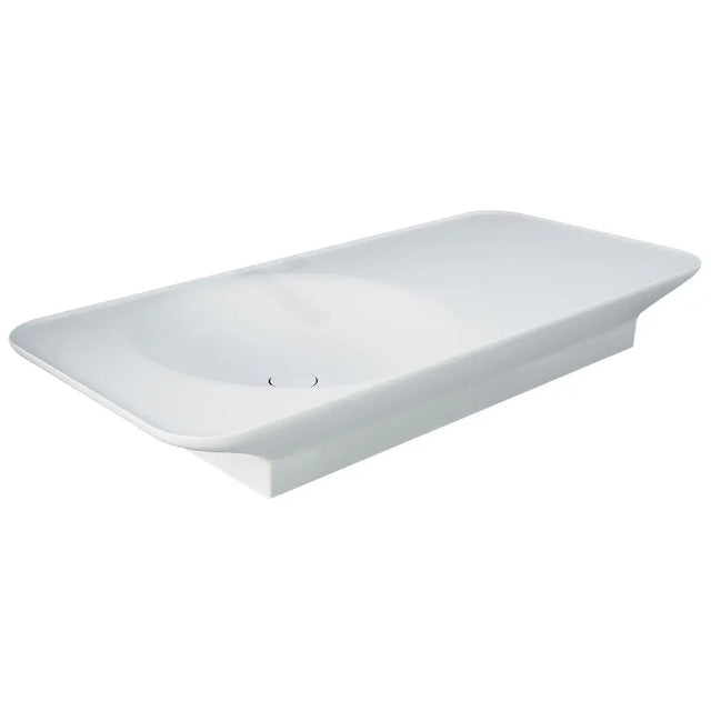 RAK Valet Left-Hand Wall Hung Basin, Matte White fienza