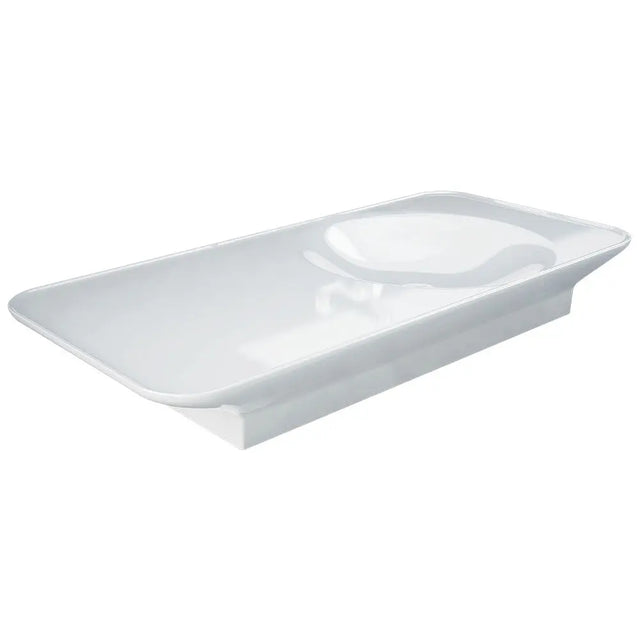 RAK Valet Right-Hand Wall Hung Basin, Alpine Gloss White fienza