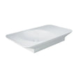 RAK Valet Left-Hand Wall Hung Basin, Matte White fienza