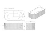 Rose V-Groove Corner Bathtub - Matt White mercioaustralia