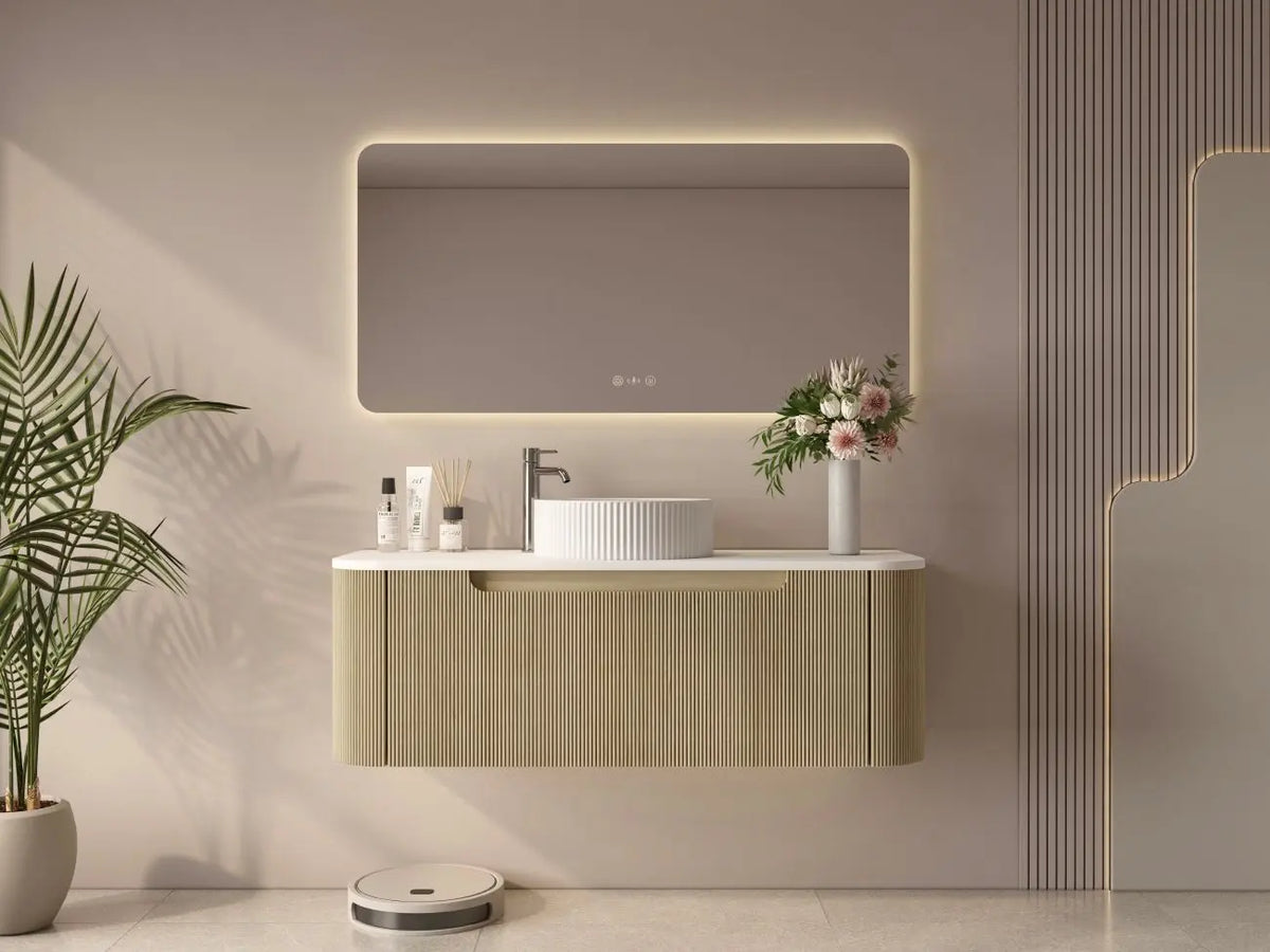 Rome 1200mm Wall-Hung Cabinet - Bur Oak mercioaustralia