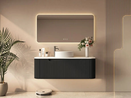 Rome 1200mm Wall-Hung Cabinet - Matt Black mercioaustralia