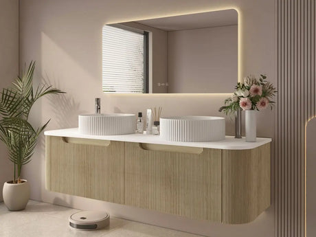 Rome 1500mm Wall-Hung Cabinet - Bur Oak mercioaustralia