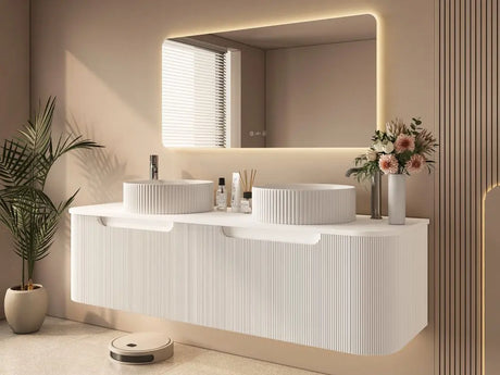 Rome 1500mm Wall-Hung Cabinet - Matt White mercioaustralia