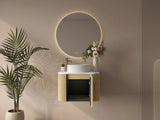 Rome 600mm Wall-Hung Cabinet - Bur Oak mercioaustralia