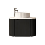Rome 600mm Wall-Hung Cabinet - Matt Black mercioaustralia