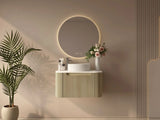 Rome 750mm Wall-Hung Cabinet - Bur Oak mercioaustralia