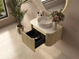 Rome 750mm Wall-Hung Cabinet - Bur Oak mercioaustralia