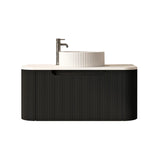 Rome 750mm Wall-Hung Cabinet - Matt Black mercioaustralia