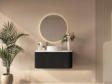 Rome 750mm Wall-Hung Cabinet - Matt Black mercioaustralia