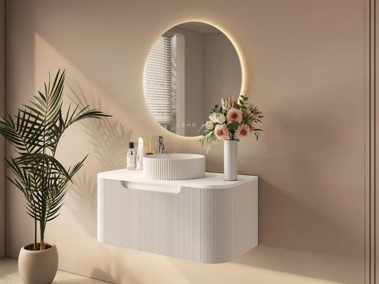 Rome 750mm Wall-Hung Cabinet - Matt White mercioaustralia