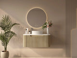 Rome 900mm Wall-Hung Cabinet - Bur Oak mercioaustralia