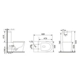 Bagno D'Oro Rowan Tornado Silent Flush Toilet Suite Bagno D'Oro