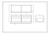 Rome 1500mm Wall-Hung Cabinet - Matt White mercioaustralia
