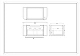 Rome 900mm Wall-Hung Cabinet - Bur Oak mercioaustralia