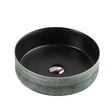 Sasso 31 Counter-top Round Basin - Touchline Black mercioaustralia