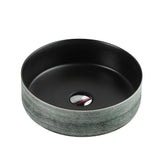 Sasso 31 Counter-top Round Basin - Touchline Black mercioaustralia
