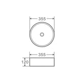 Sasso 34 Counter-top Round Basin - Posh Gold mercioaustralia