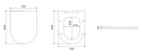 Avis Rimless Wall Hung Pan Poseidonbk