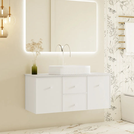 Seattle 1200mm Wall-Hung Cabinet - Matt White mercioaustralia