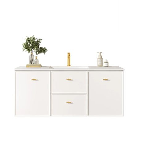 Seattle 1200mm Wall-Hung Cabinet - Matt White mercioaustralia