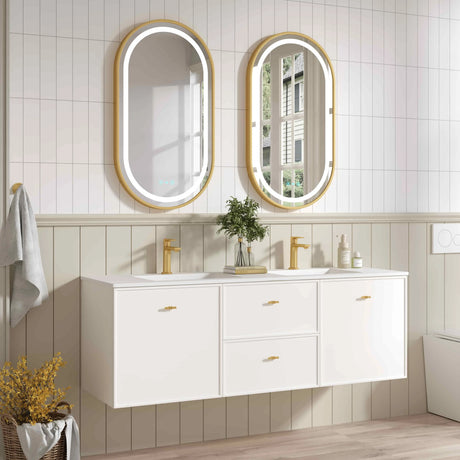 Seattle 1500mm Wall-Hung Cabinet - Matt White mercioaustralia