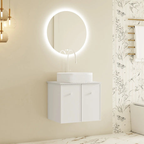 Seattle 600mm Wall-Hung Cabinet - Matt White mercioaustralia