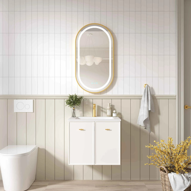 Seattle 600mm Wall-Hung Cabinet - Matt White mercioaustralia