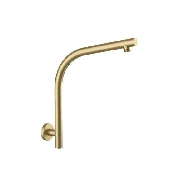 Brushed Yellow Gold Wall Mounted Shower Arm Aquaperla