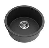 Matte Black Single Bowl Quartz Sink 410*410*210mm Poseidonbk