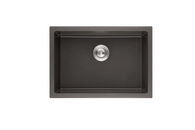 Matte Black Single Bowl Quartz Sink 730*460*226mm Poseidonbk