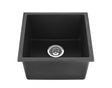 Matte Black Single Bowl Quartz Sink381*457*220mm Poseidonbk