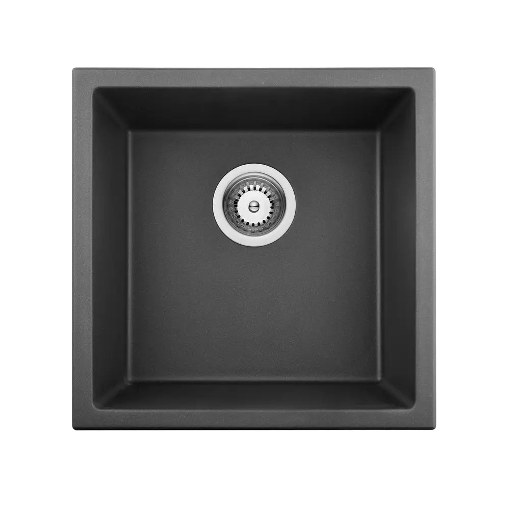 Matte Black Single Bowl Quartz Sink 660*460*225mm Poseidonbk