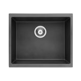 Matte Black SIngle Bowl Quartz Sink 543*457*250mm Poseidonbk
