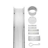 Wide Silver Tile Insert Floor Grate 600~3000 (L) X 100 (W) MM Somer